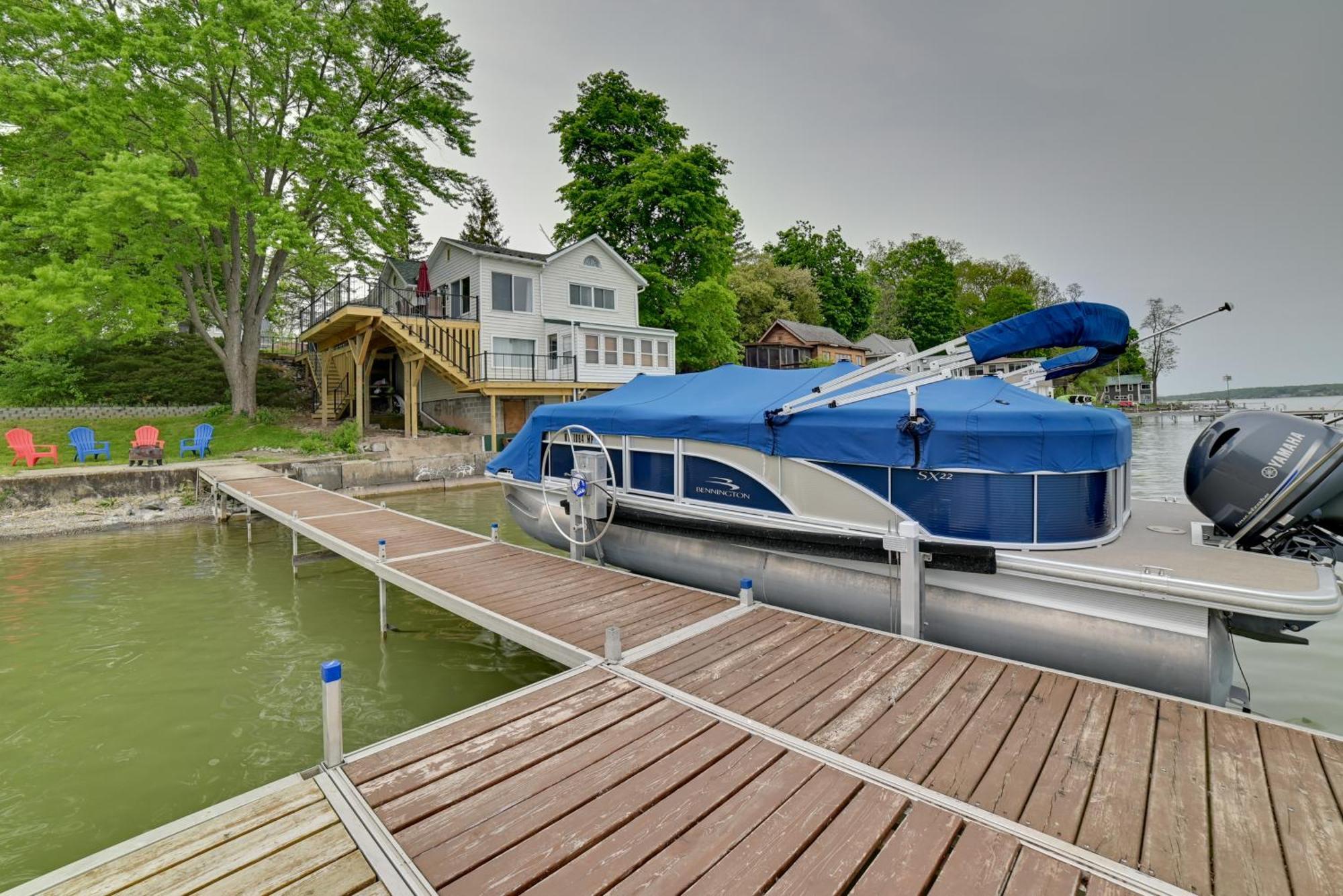 Cayuga Lake Retreat In Seneca Falls With Dock! Luaran gambar
