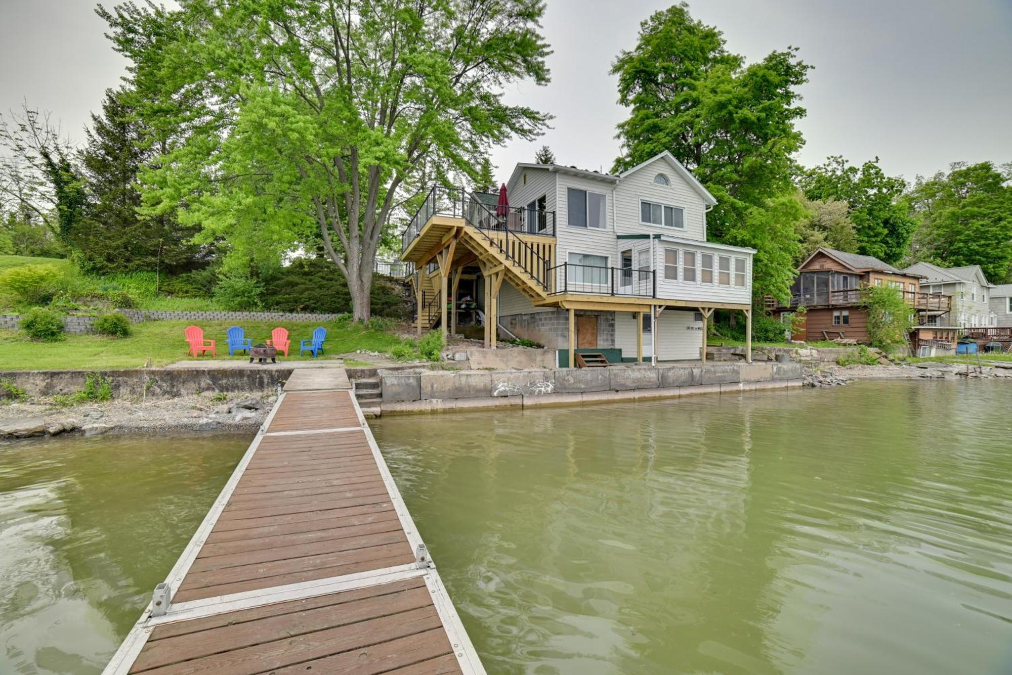 Cayuga Lake Retreat In Seneca Falls With Dock! Luaran gambar